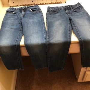 2 pairs of Children’s place jeans, size 8,